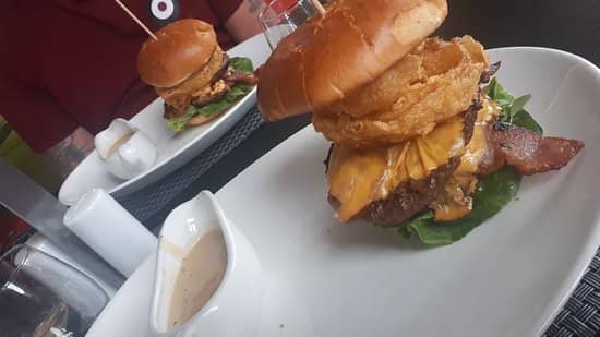Two burgers from a Ballymoney Restaurant